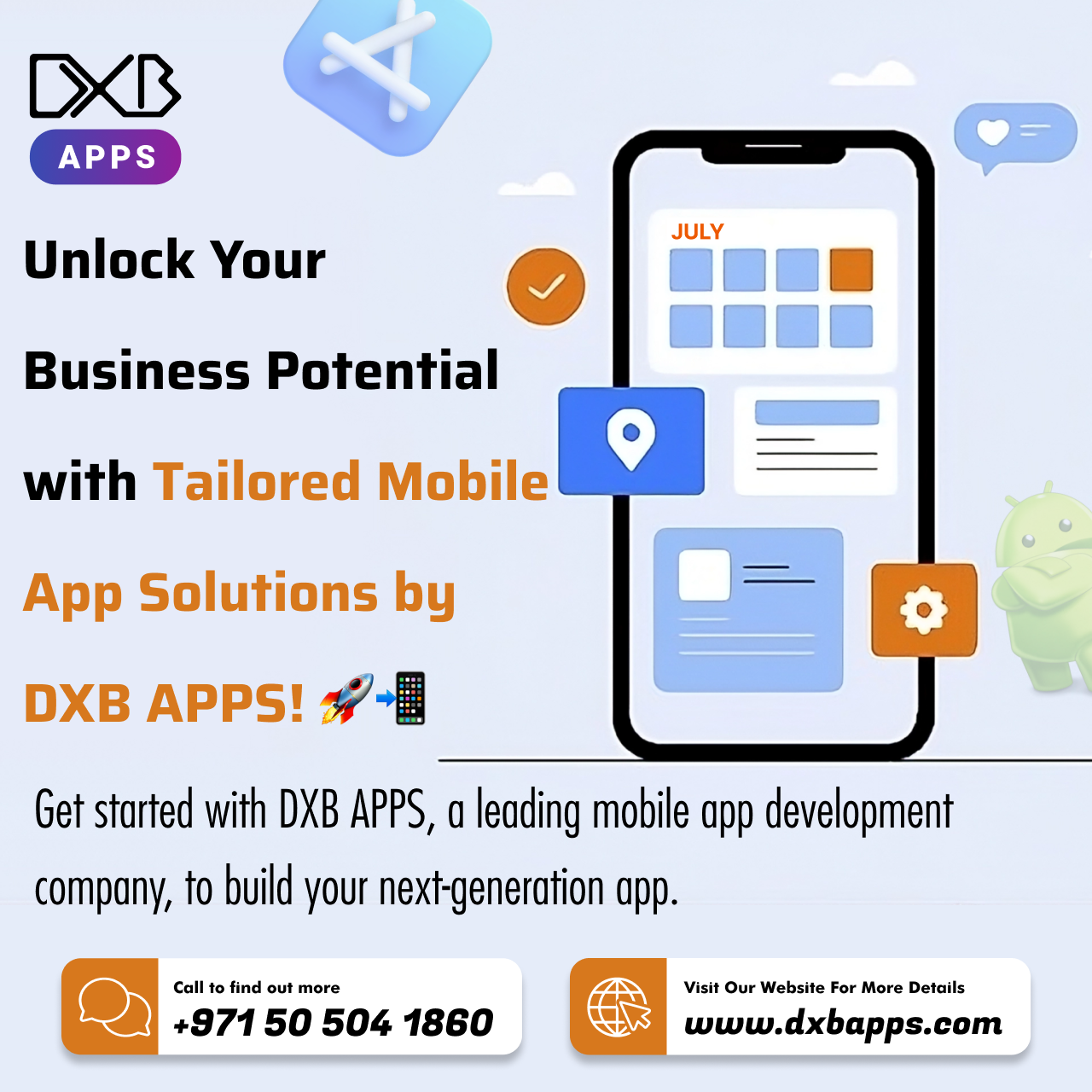 DXB APPS has a team of top Mobile App Developers for the best app solutions