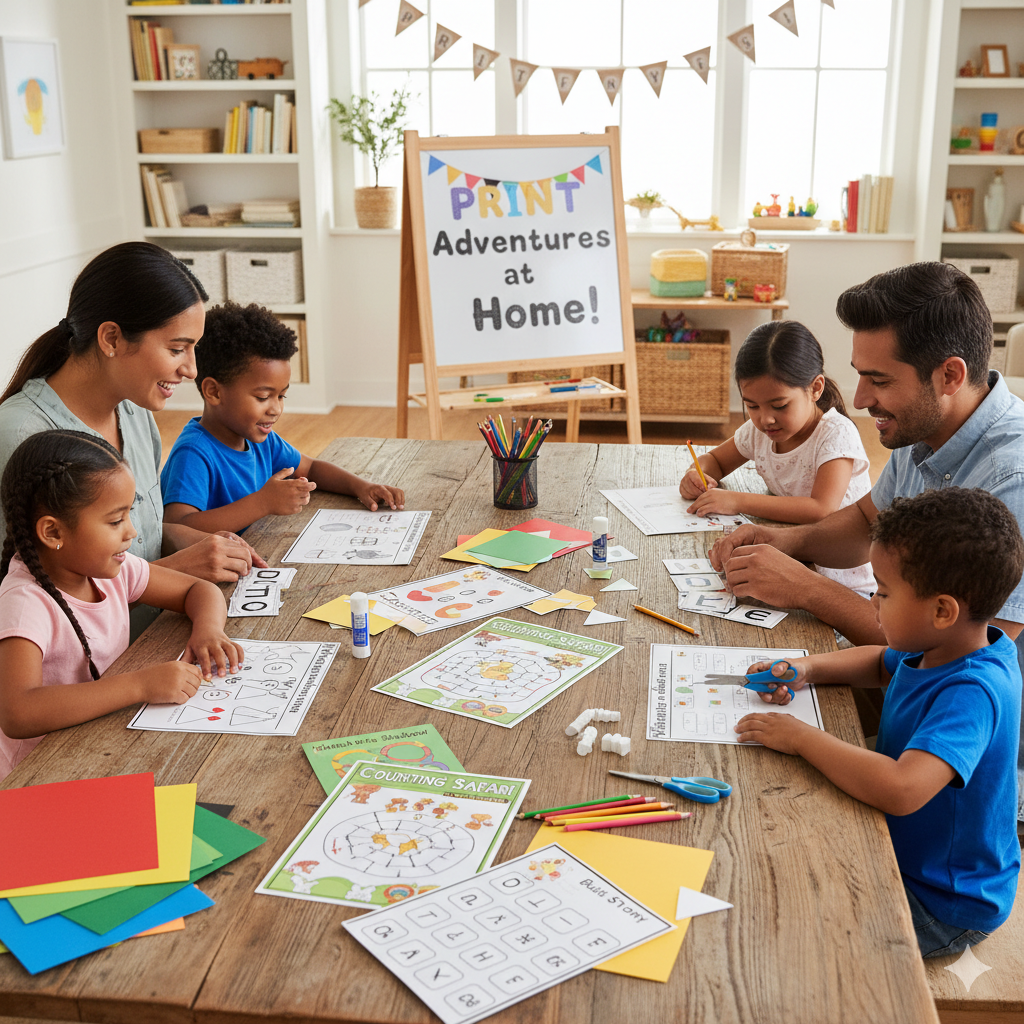 How to Make Printable Activity Sheets for Kids at Home