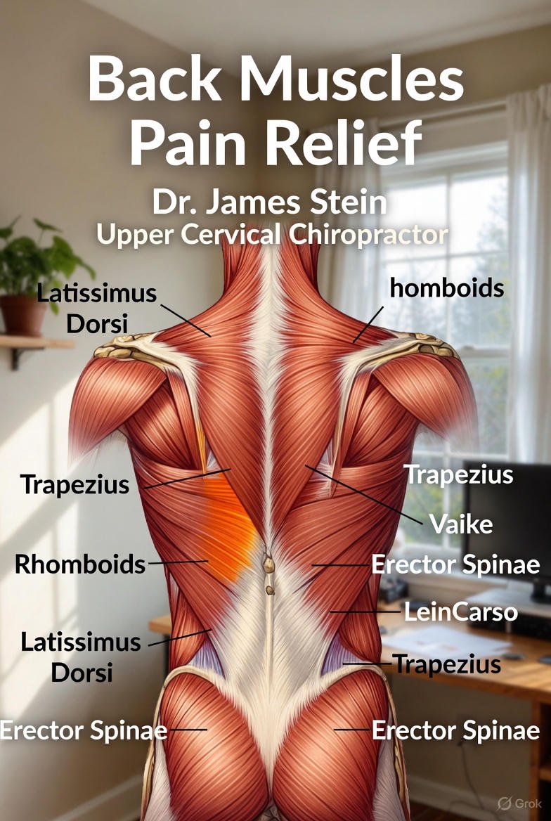 Back Muscles Pain Relief in Norristown PA: Upper Cervical Chiropractic Care by Dr. James Stein