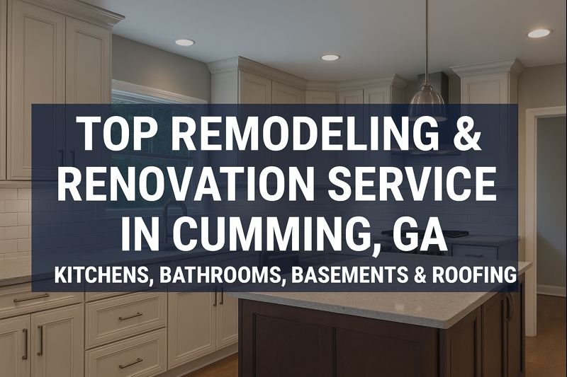 Top Remodeling & Renovation Services in Cumming, GA Kitchens, Bathrooms, Basements & Roofing