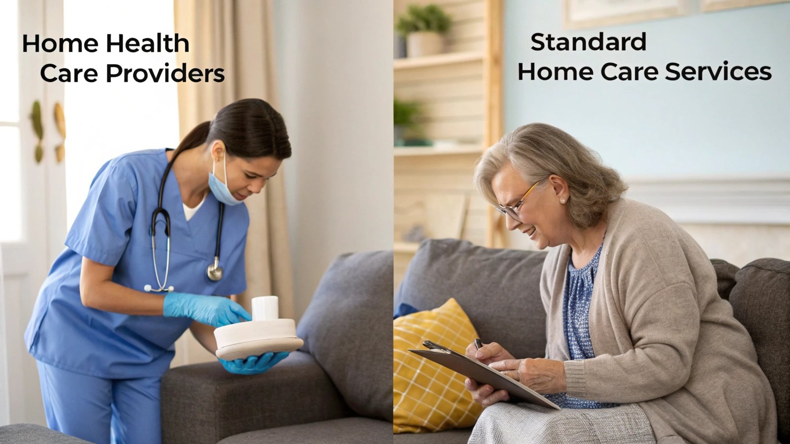 What Key Differences Should Families Understand Between Home Health Care Fairfax Providers and Standard Home Care Fairfax Agencies?