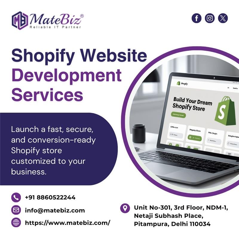 Shopify Website Development Services by Matebiz